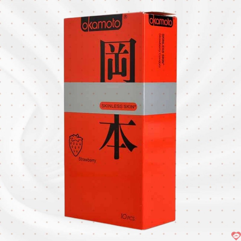 Okamoto Skinless Skin Dâu Tươi Mượt Mà Ngọt Ngào An Toàn 