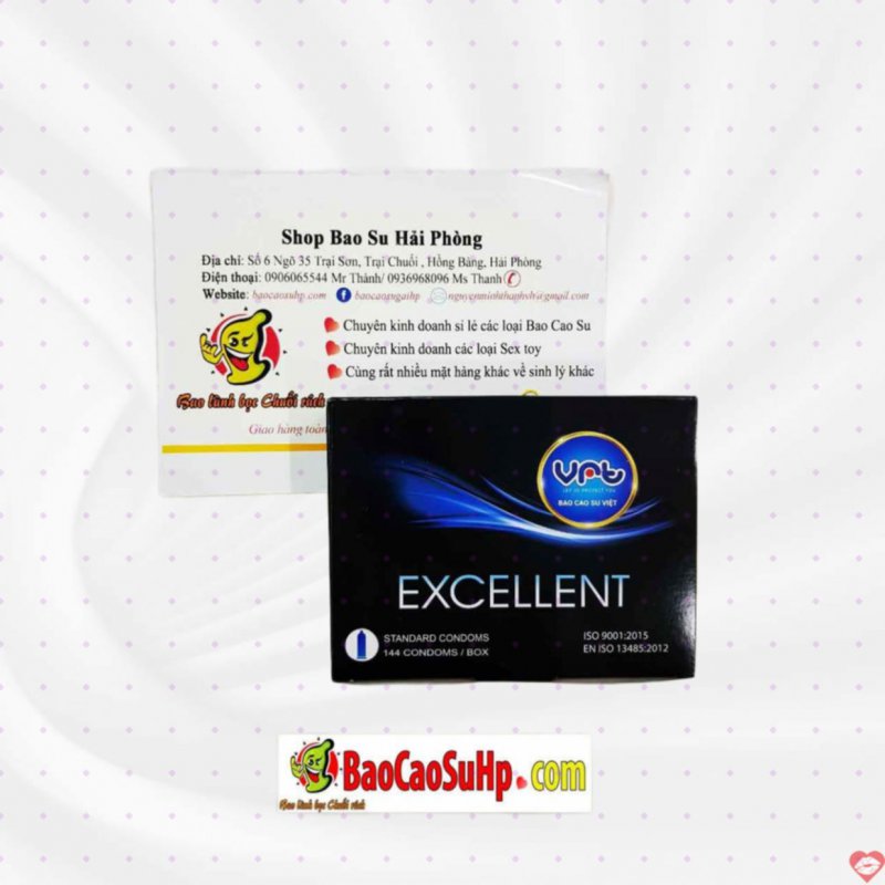 Bao cao su VRT EXCELLENT 144 cái siêu tiết kiệm cho khách sạn chất lượng cao 
