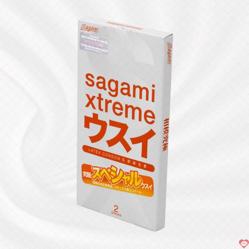 Bao cao su Sagami Xtreme White 10 cái mỏng siêu nhạy 