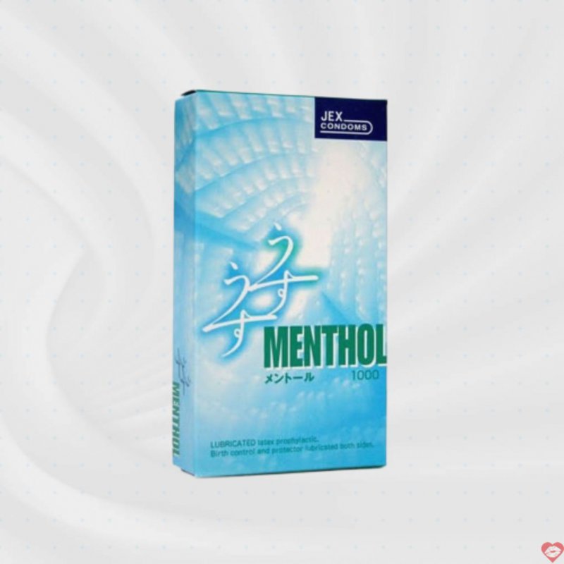 Bao cao su JEX UsuUsu Menthol 12 cái siêu mỏng siêu trơn, an toàn, thoải mái 