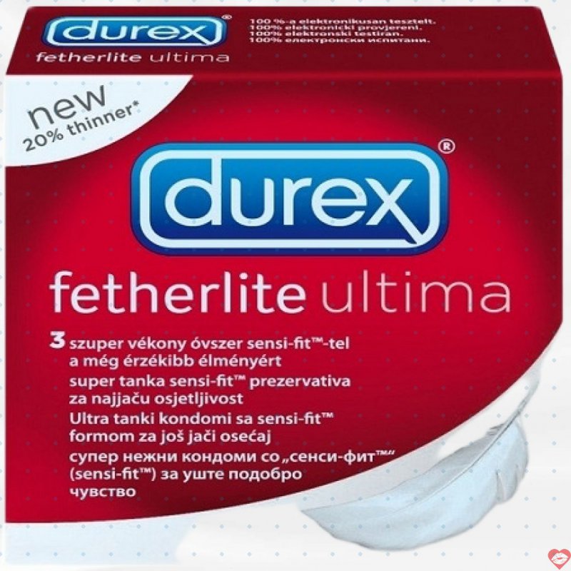 Bao Cao Su Durex Fetherlite Ultima 3 Cái Siêu Mỏng Cực Đã 