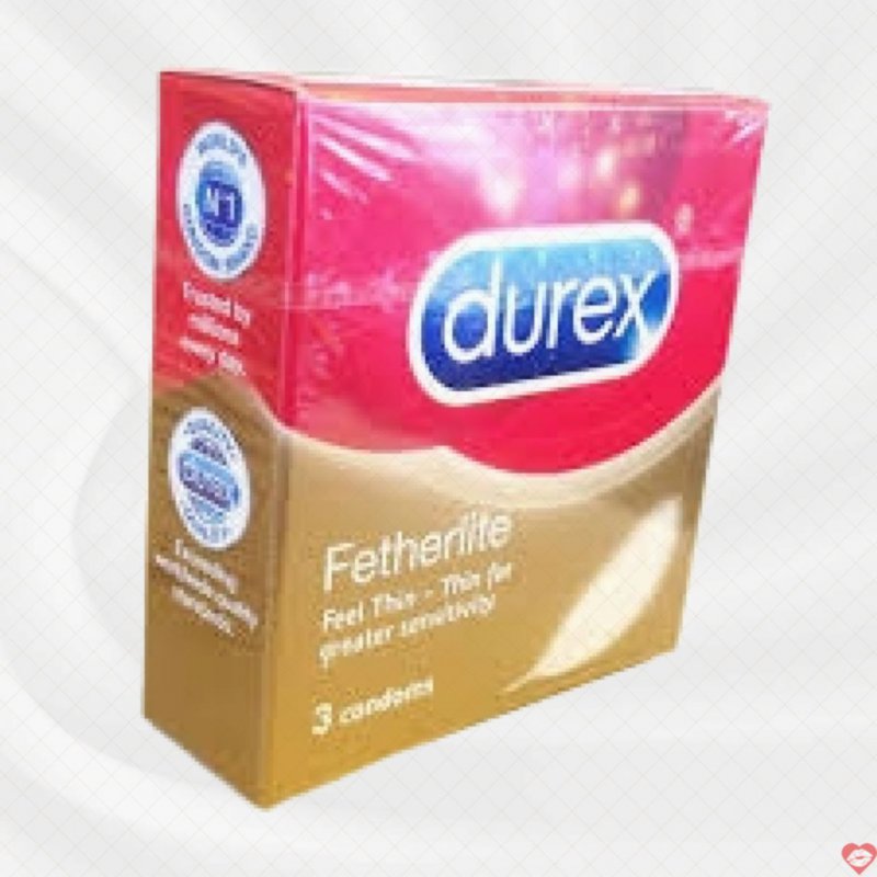 Bao cao su Durex Fetherlite 3 cái mỏng nhẹ kích thích 