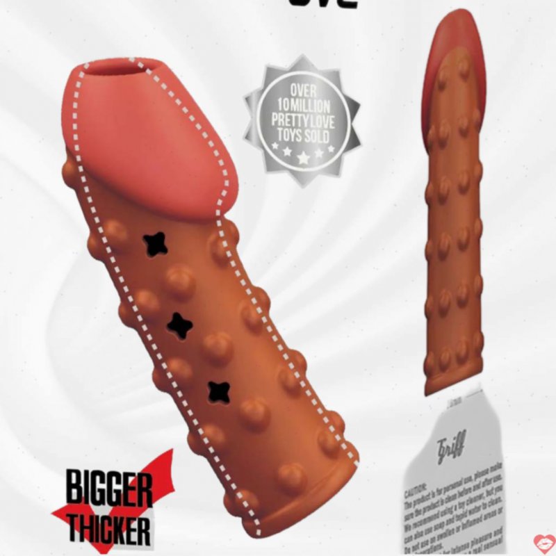 Bao Cao Su Đôn Dên Hở Đầu Có Gai PRETTY LOVE  Silicone