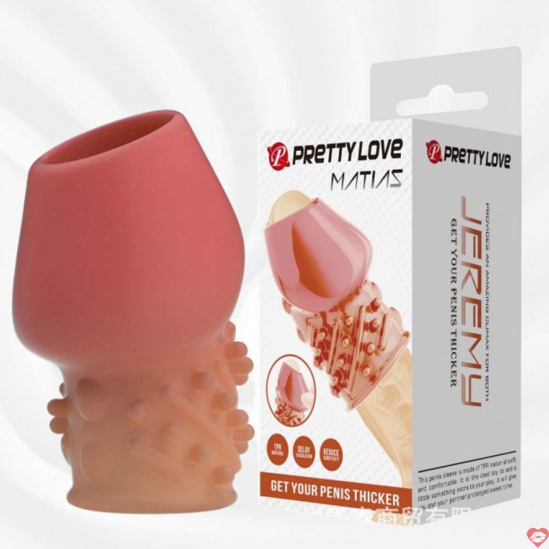 Bao cao su donden khúc Prettylove BI-026248-2 hở đầu có gân bi thiết kế 3D