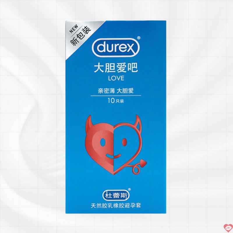 Bao cao su Durex Love siêu mỏng vani hộp 10 tăng khoái cảm 