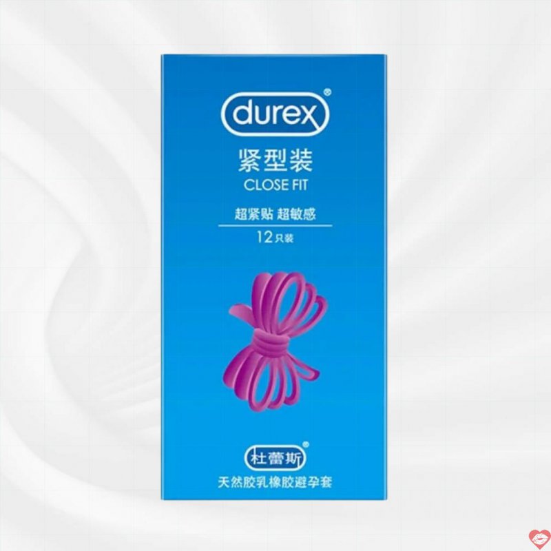Bao cao su Durex Close Fit 49mm ôm sát siêu mỏng hộp 12 cái 