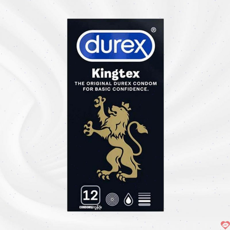 Bao cao su Durex Kingtex 49mm ôm sát mềm mượt Hộp 12 cái tiện lợi 