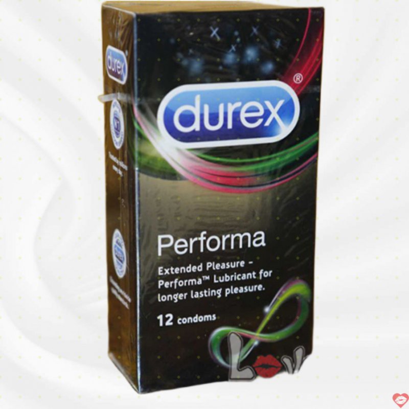 Bao Cao Su Durex Performa Hộp 12 Kéo Dài Thời Gian Tối Ưu 