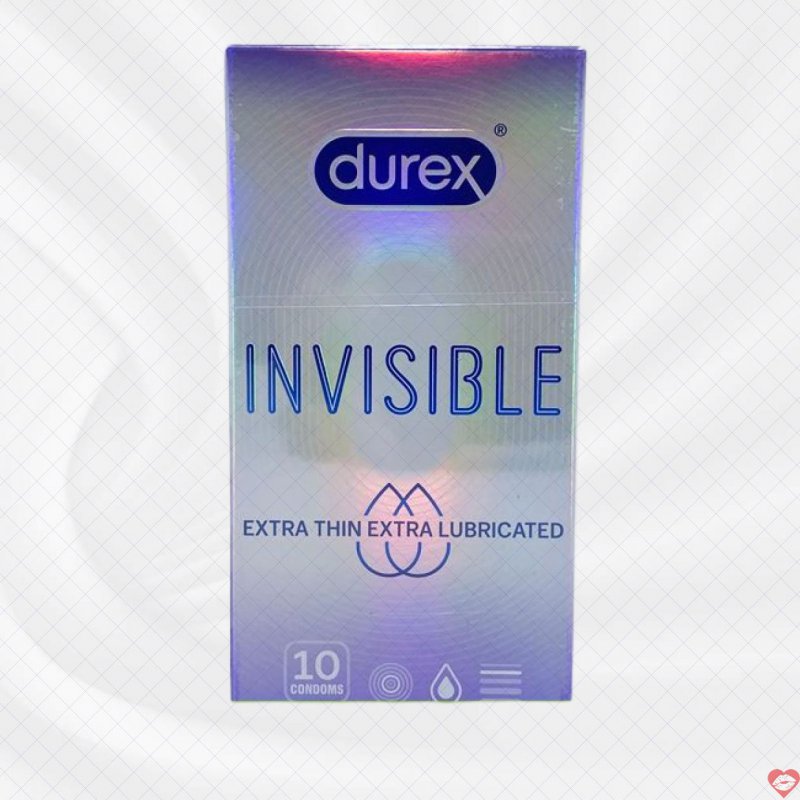 Bao cao su Durex siêu mỏng Invisible Extra Thin an toàn mềm mại 