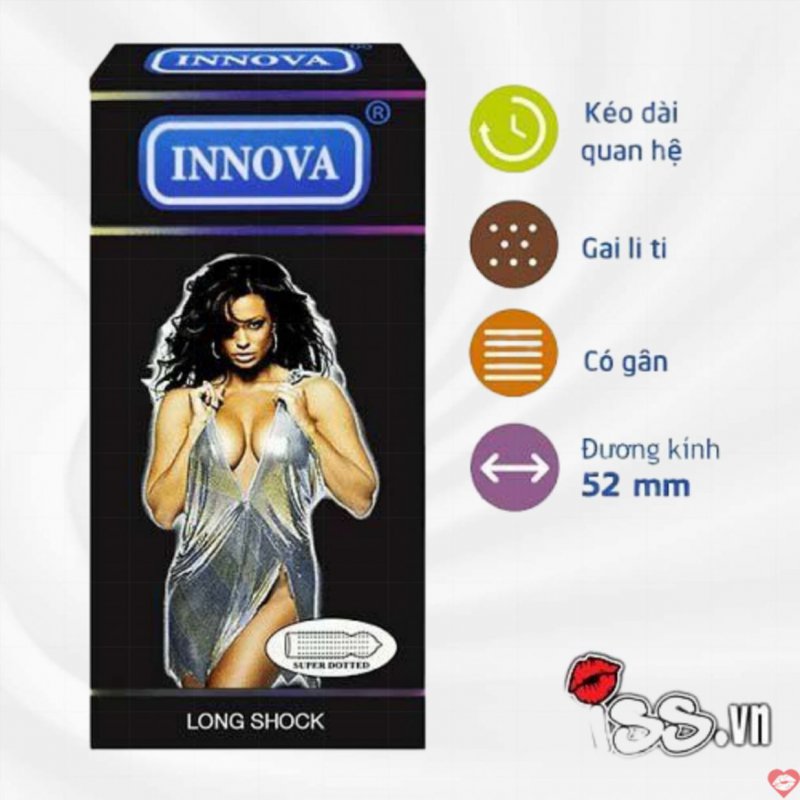 Bao cao su Innova gai mịn kéo dài quan hệ tăng khoái cảm 