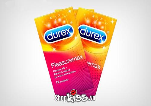 Bao cao su gân gai Durex Pleasure Max chính hãng – Hộp 12 cái
