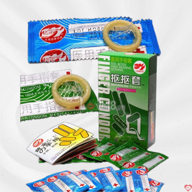 Bao cao su đầu ngón tay siêu mỏng an toàn kích thích cảm xúc 