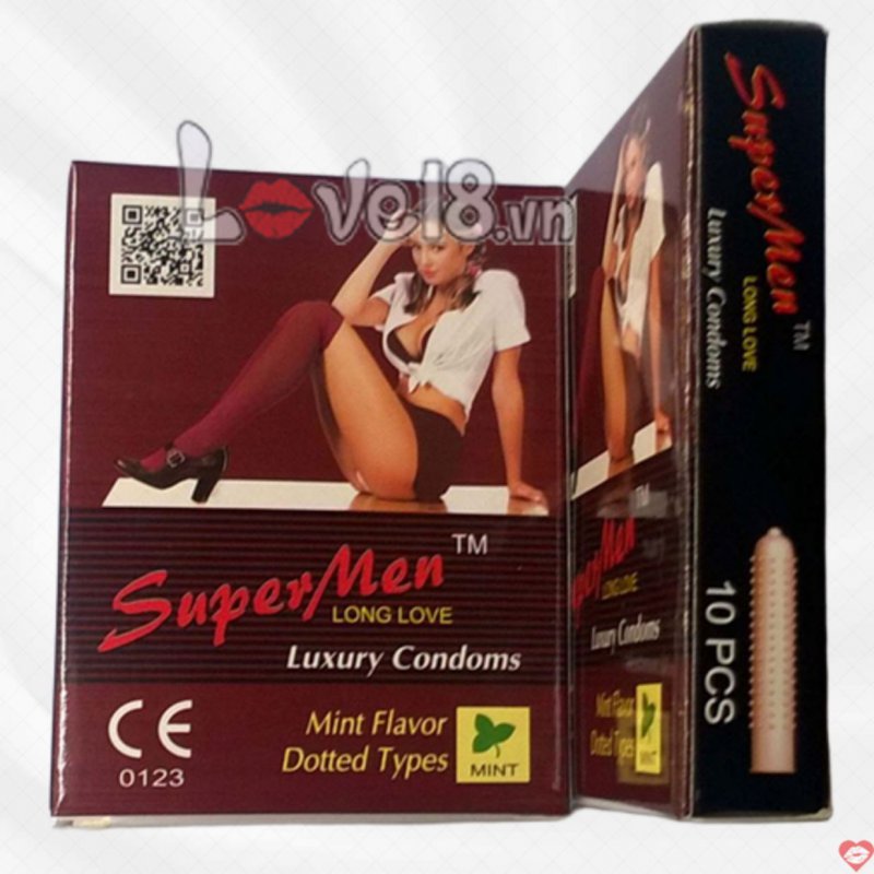 Bao cao su Super Men gai giá rẻ tăng khoái cảm kéo dài TG 