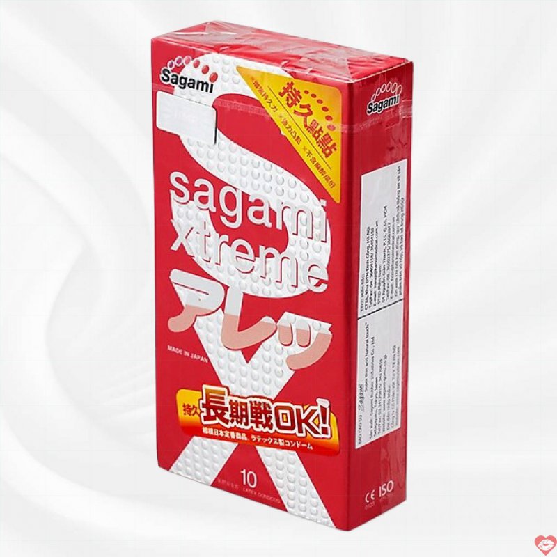 Bao cao su Sagami Xtreme Feel kéo dài thời gian - Siêu mỏng an toàn 