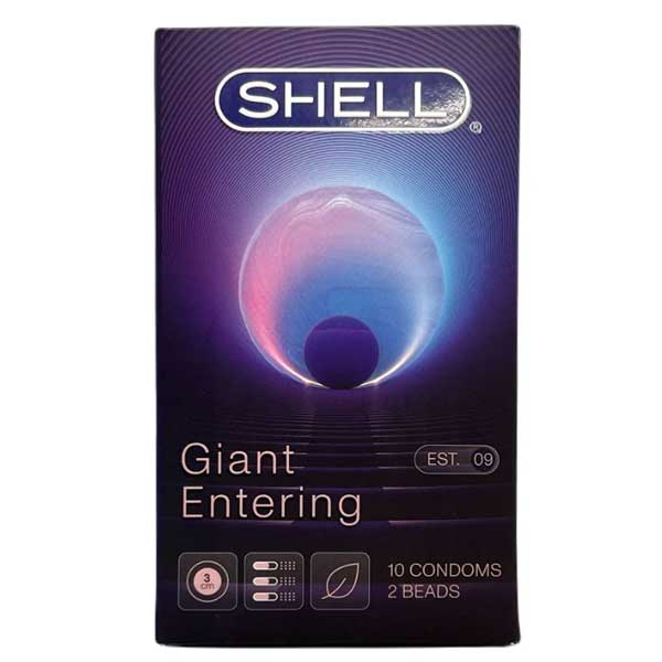 Bao cao su Shell Giant Entering Gai Gân + 2 Bi tăng 3cm