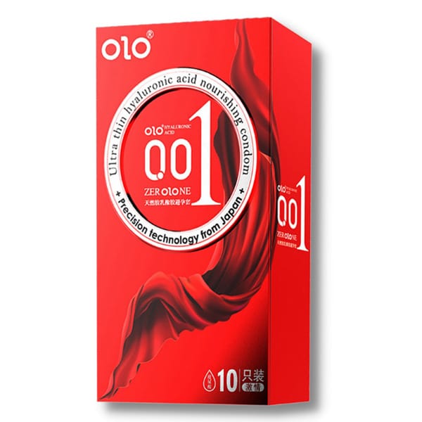 Bao cao su OLO Thin 001 Square Red gai nổi đặc biệt siêu mỏng