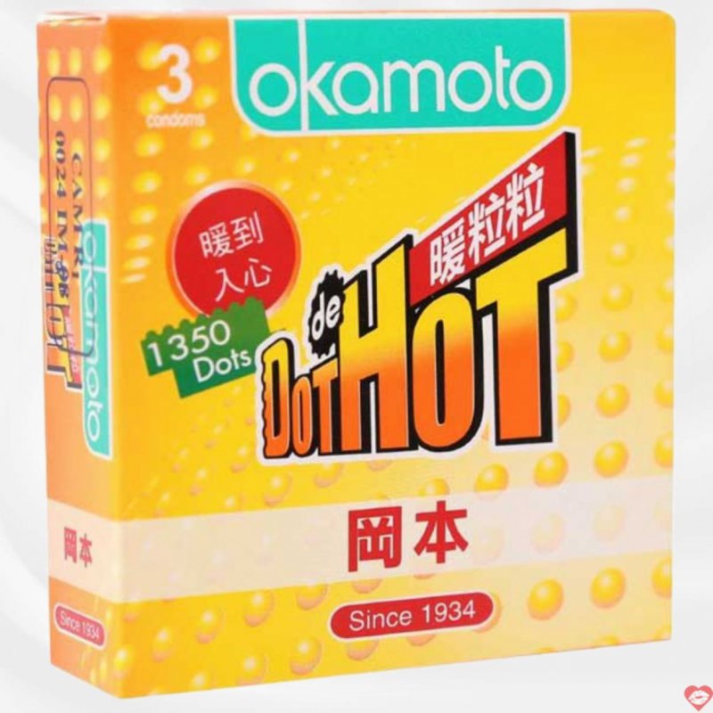 Bao cao su Okamoto Dot de Hot Gai Gân Hưng Phấn Tối Ưu
 