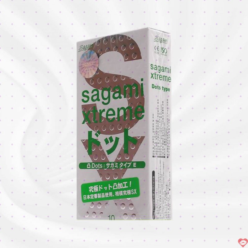 Bao cao su có gai Sagami Xtreme White kích thích mạnh mẽ 