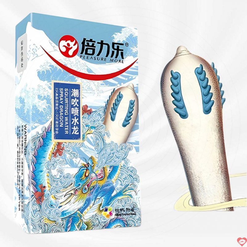 Bao cao su gai râu xoắn HBM 2 cái - Siêu kích thích, an toàn 