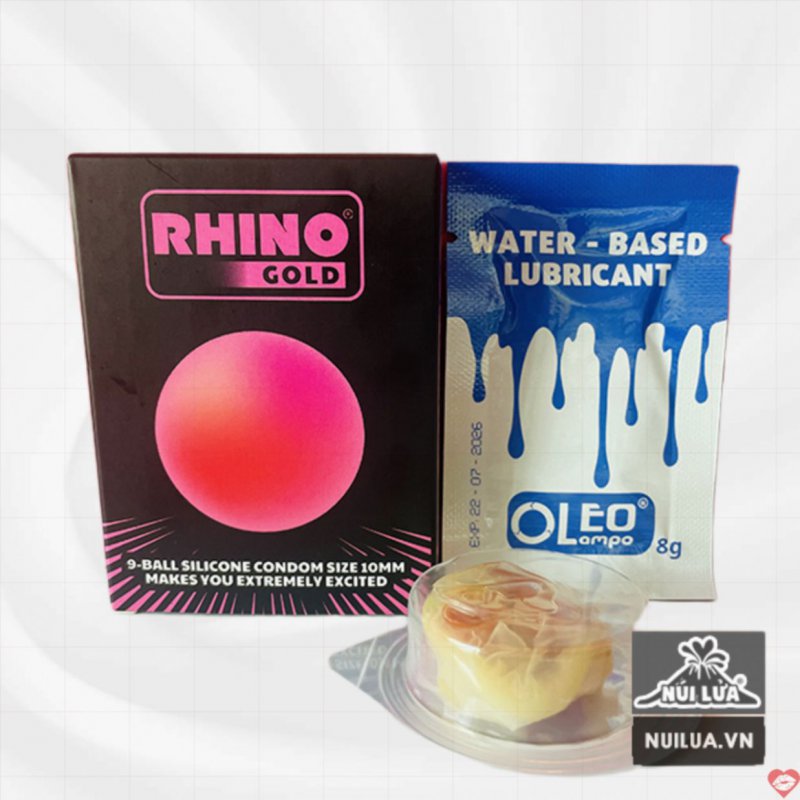 Bao cao su Rhino Gold 9 bi to kích thích cực khoái lên đỉnh nhanh 