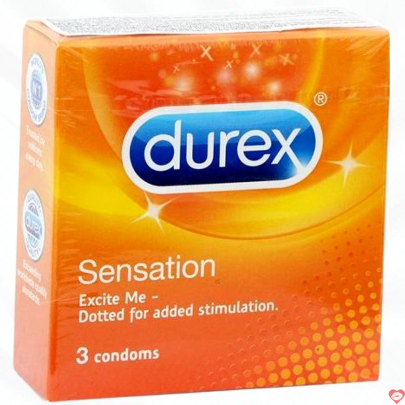 Bao cao su gai bọt nước Durex Sensation kích thích phê 