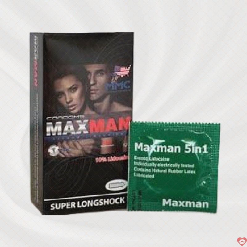 Bao cao su Maxman 5in1 Mỹ chất lượng cao an toàn tin dùng 