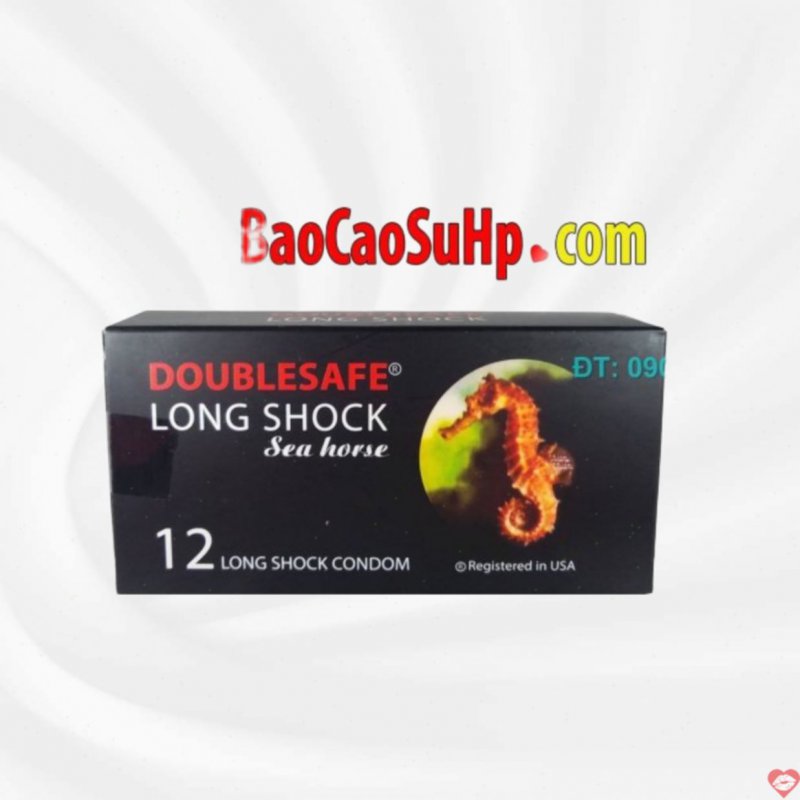 Bao cao su cá ngựa Double Long Shock bền bỉ kéo dài cực độ 