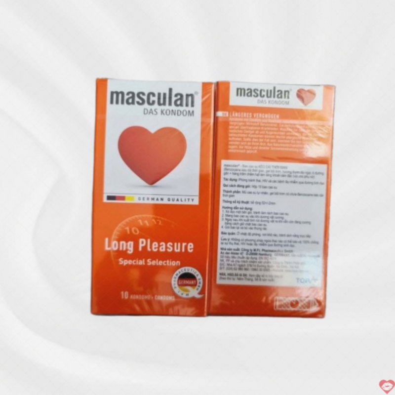 Bao cao su Masculan Long Pleasure kéo dài cuộc yêu đỉnh cao 
