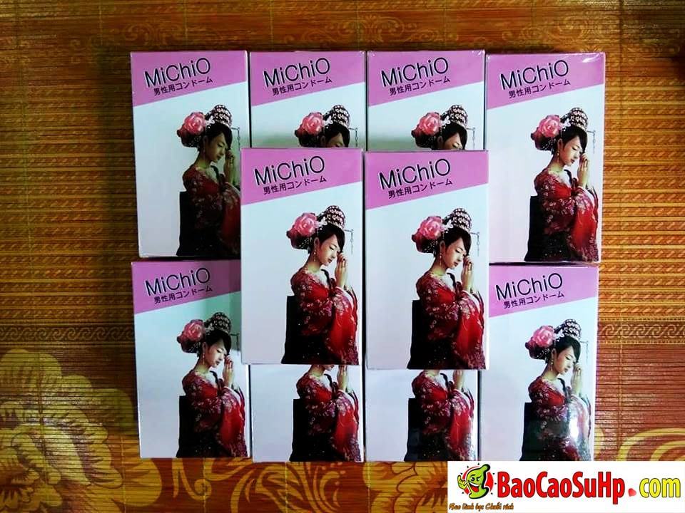 Bao cao su Michio Nhật Bản siêu mỏng gân gai