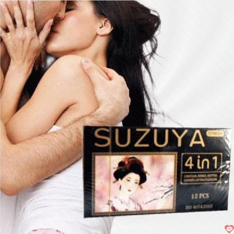 Bao Cao Su Suzuya 4 in 1 Gân Gai Siêu Mỏng Tăng Khoái Cảm 