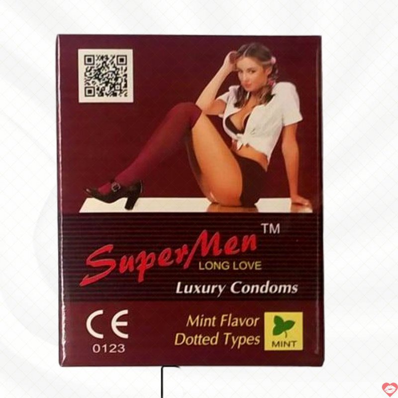 Bao Cao Su Supper Men 120 Cái Hộp Siêu Mỏng Kích Thích Cực Sướng 