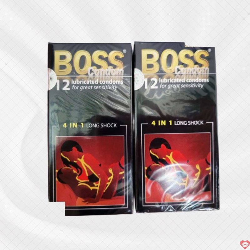 Bao cao su Boss 4 in 1 Gân Gai Siêu Bền Kéo Dài cực Sướng 