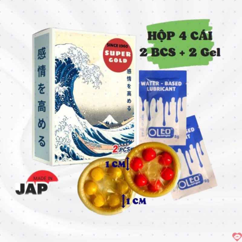 Bao cao su Maxman Super Gold 7 bi hương dâu an toàn thoải mái 