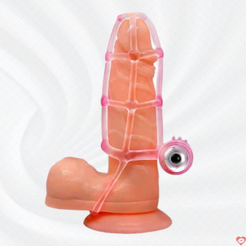 Bao Cao Su Hình Rọ Sweet Cage Có Rung Cuống - SHP365