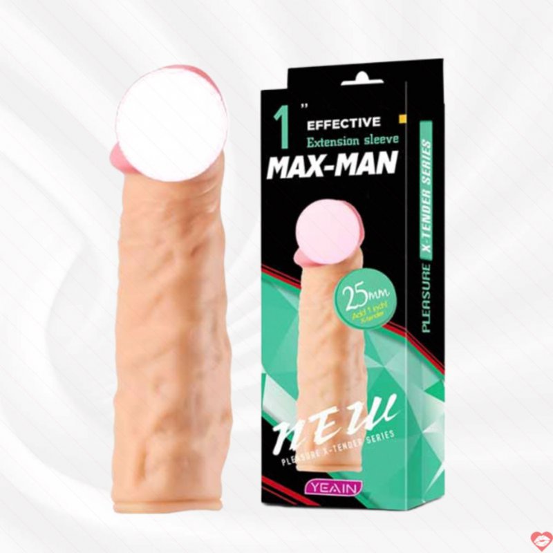 Bao Cao Su Đôn Dên Yeain Maxman Xanh Tăng 1inch – Siêu Mềm Mịn
