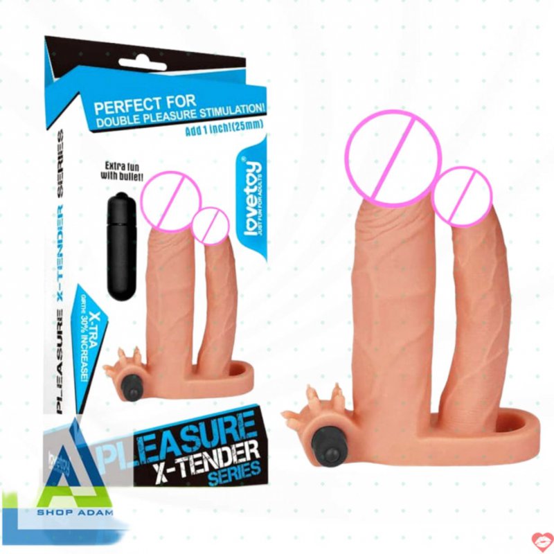 Bao đôn dên tăng 25mm 2 đầu có rung và quai đeo Lovetoy X-Tender