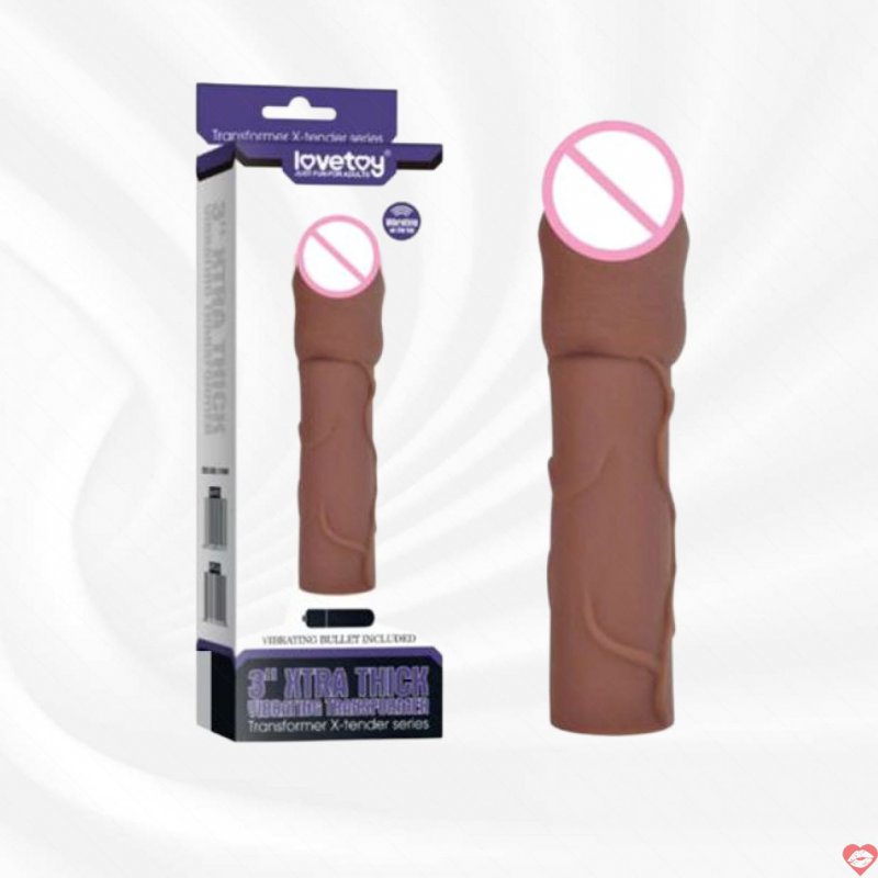 Bao cao su đôn dên 6cm Lovetoy có rung ở đầu