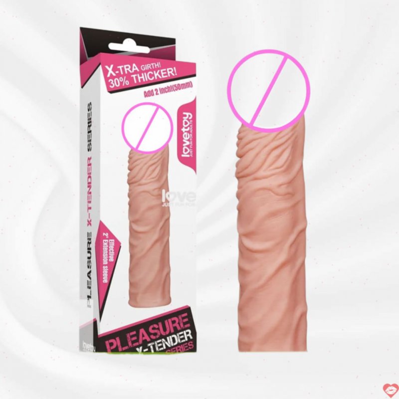 Bao cao su đôn dên 5cm siêu gân Lovetoy Pleasure X-Tender