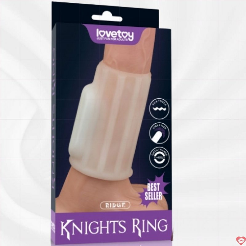 Khúc đôn silicon Lovetoy gân nổi có rung