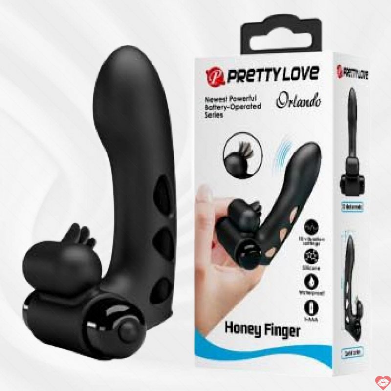 Ngón tay rung đôi Prettylove Orlando 10 chế độ kích thích mạnh 