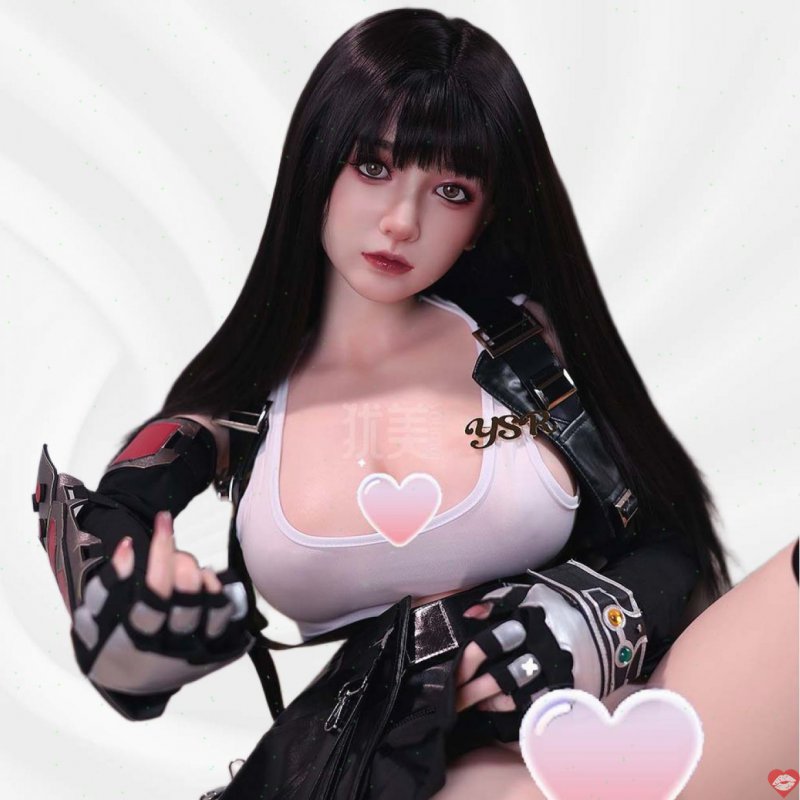 Búp bê tình dục Yuna Tidus tóc đen Silicone 1m58 Cosplay chân thực
 