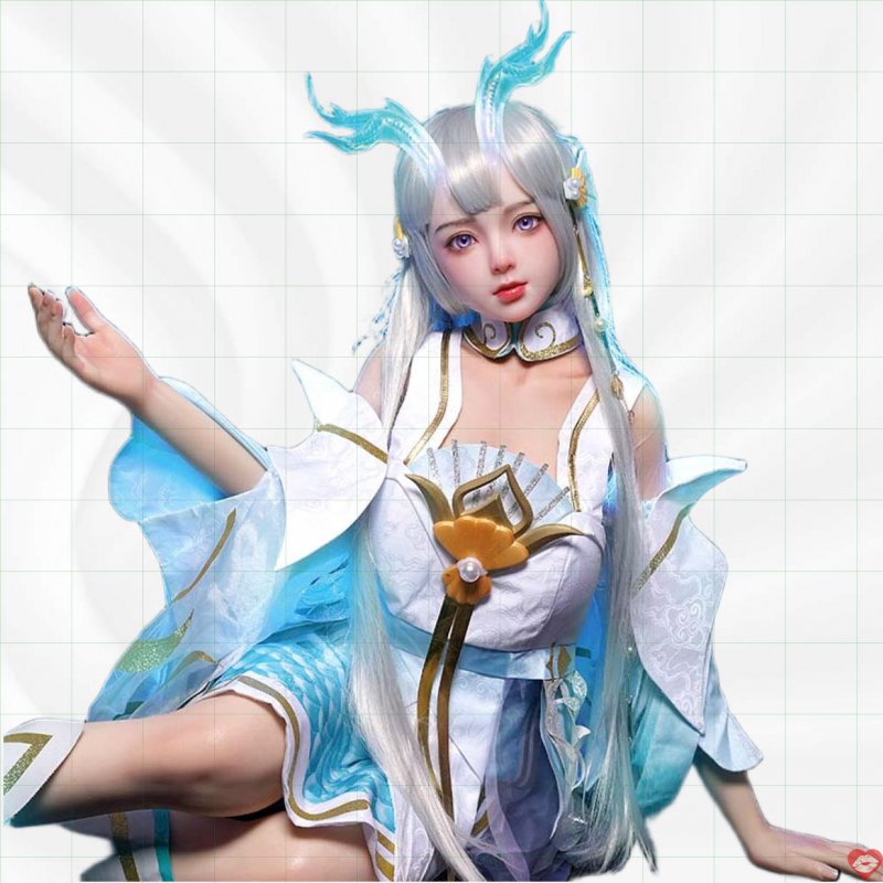 Búp bê tình dục Anime Tiểu Long nữ 1m59 Đầu Silicone Thân TPE Mềm Mịn 