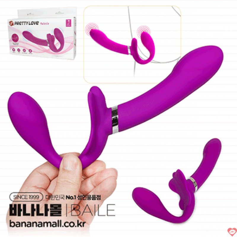 Dương Vật Giả Rung Mạnh 2 Đầu Cho Cặp Đôi - PrettyLove Valeri 