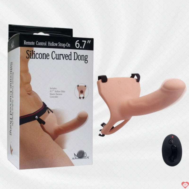 Dương Vật Giả Rỗng Có Rung Điều Khiển Từ Xa Kích Thích USA 