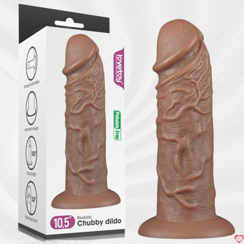 Dương Vật Giả Dán Tường Khủng Lồ Siêu Mềm Mịn - Lovetoy Chubby USA
