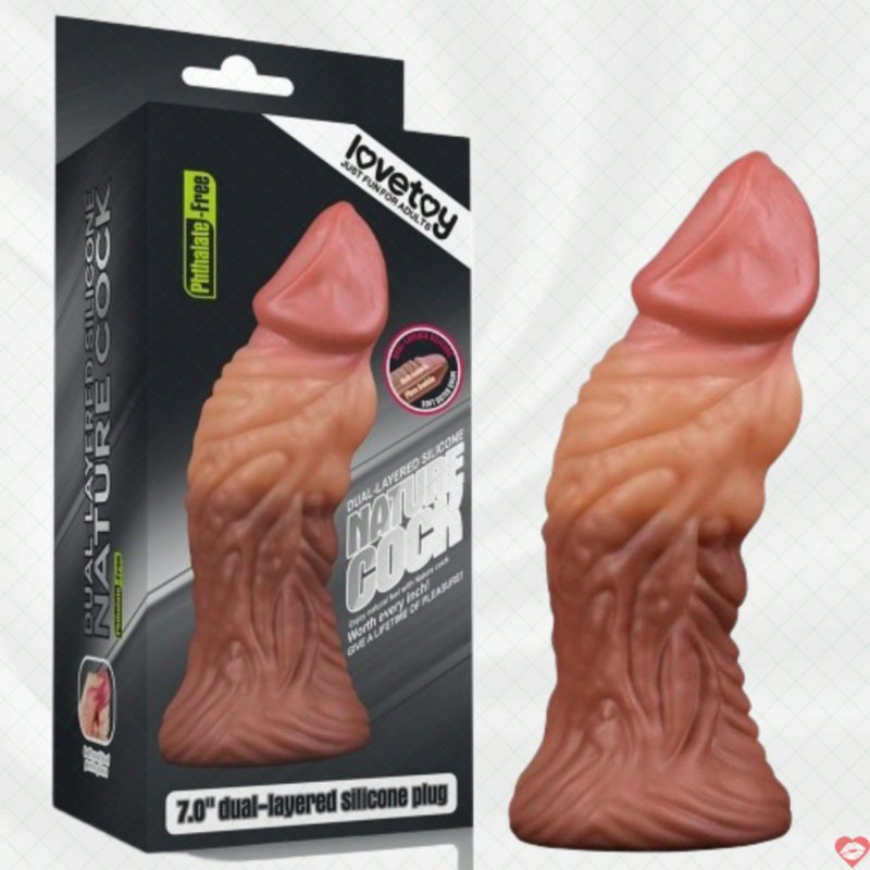 Dương Vật Giả Dán Tường Siêu Khủng Siêu Gân 7in - Silicon 2 Lớp Siêu Mềm Mịn Lovetoy USA