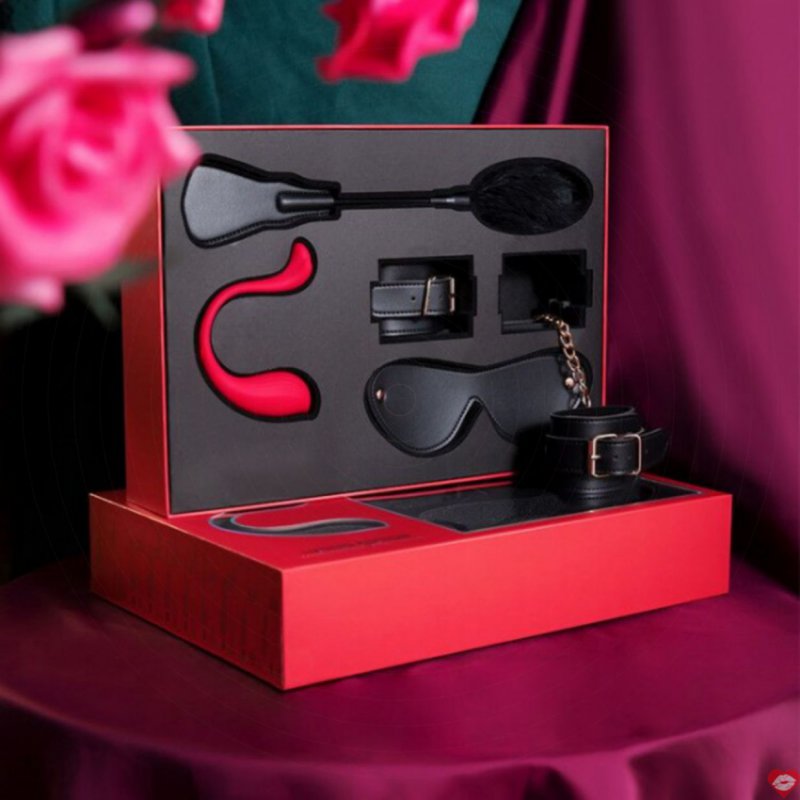 Hộp Quả Tặng Cao Cấp Gồm Set BDSM - Trứng Rung Svakom Phoenix Neo Điều Khiển Qua Điện Thoại -