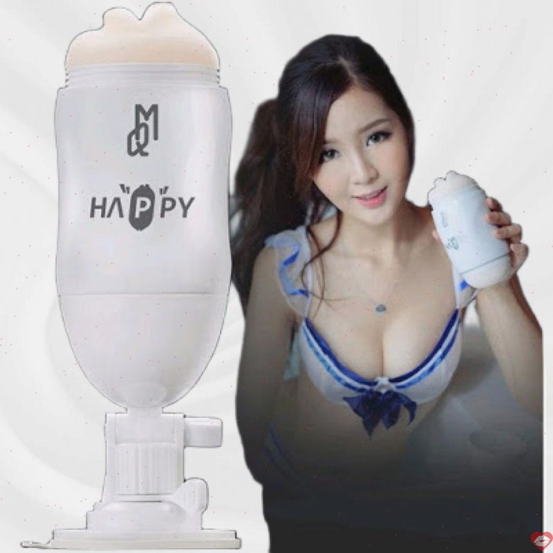 Âm Đạo Giả 2 Đầu Độc Đáo  Dán Tường  Rung - Happy