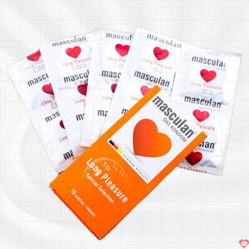 Bao cao su gai gân Masculan kéo dài thời gian an toàn thoải mái 