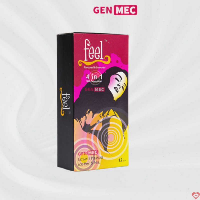 Bao Cao Su Kéo Dài Xuất Tinh Gai Gân Liti 4in1 Feel Chính Hãng 